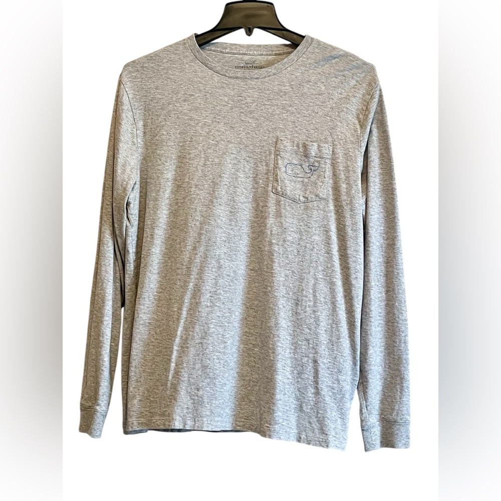 Vineyard Vines Gray Long Sleeve Tee Classic Style